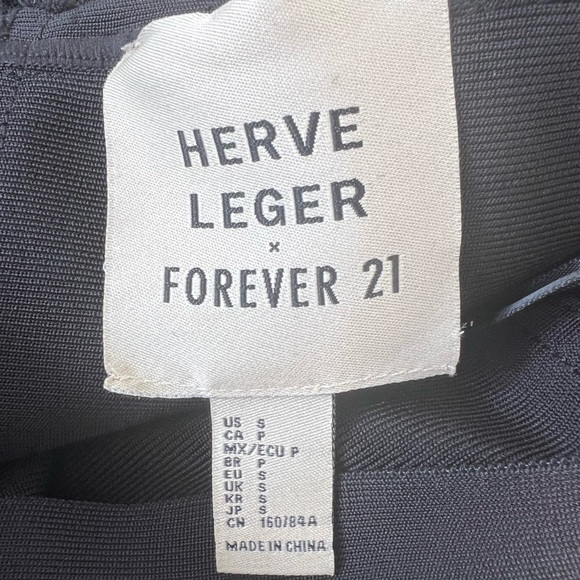 Herve Leger x Forever 21 Black Mini Dress - Picture 5 of 5